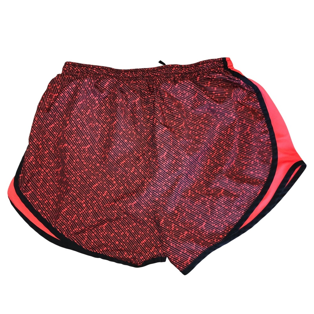 Nike Dri-FIT Running Shorts‎ Womens Medium Red Pattern Athletic Gym Walking - Picture 2 of 8